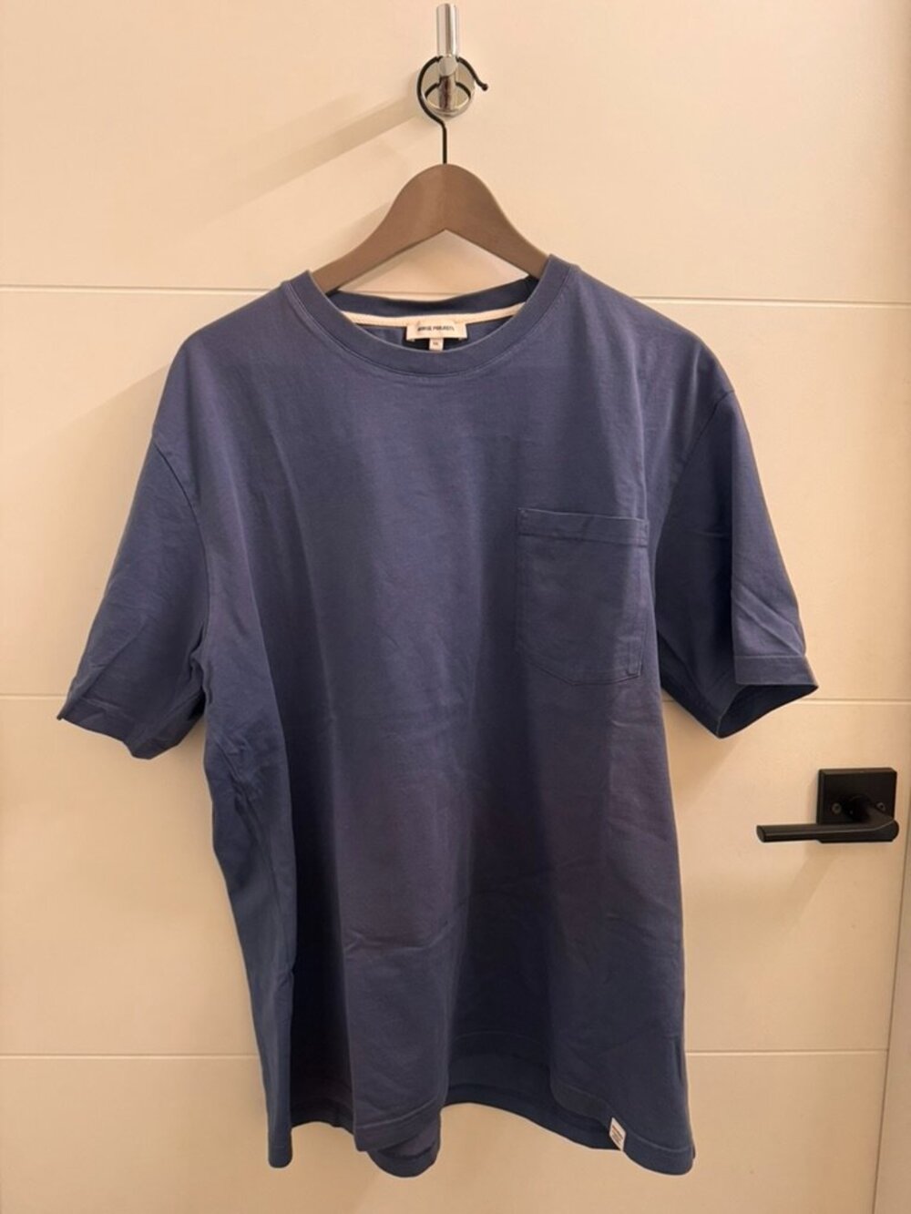 Norse Projects Men's Johannes Standard Pocket T-Shirt Blue (XXL)